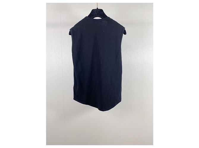Raf Simons Schwarzes Baumwoll T-Shirt mit Buchstabenprint - Ansicht 2