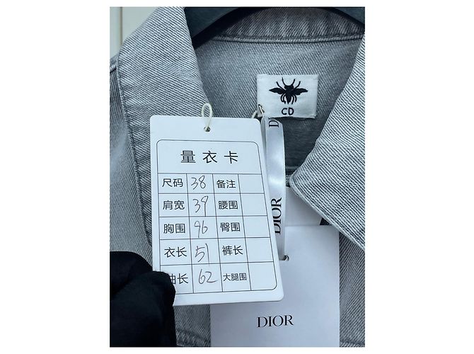 Dior Jeansjacke Blau Animal Collection - Ansicht 6