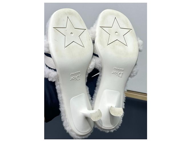 Dior Shearling Clogs White - view 4