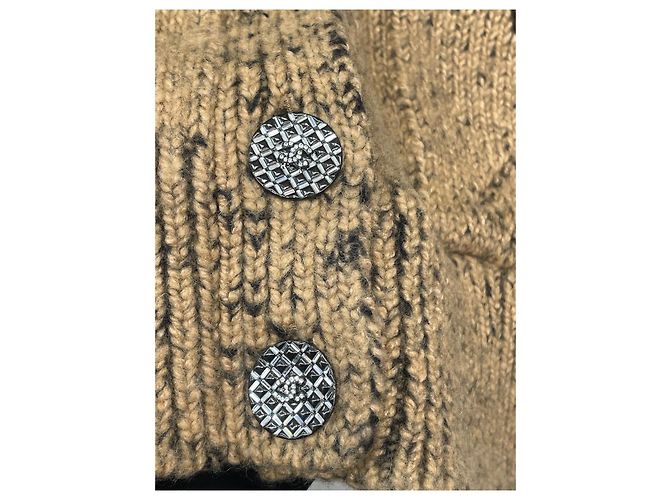 Chanel Cardigan Jacke Camel Wolle - Ansicht 4