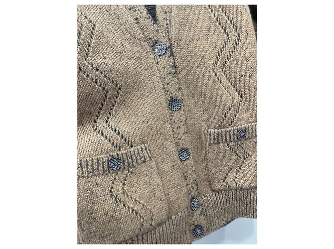 Chanel Cardigan Jacke Camel Wolle - Ansicht 5