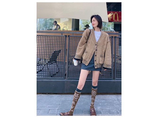 Chanel Cardigan Jacke Camel Wolle - Ansicht 6