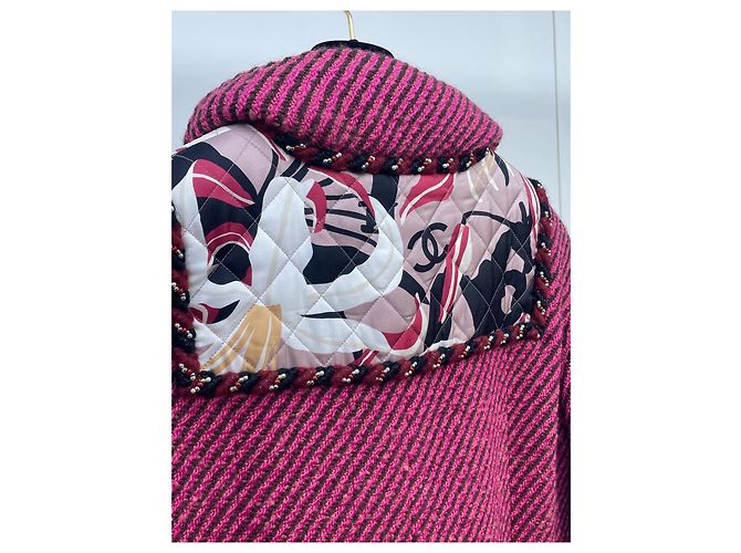 Abrigo largo Chanel Métiers d'art de tweed - vista 4
