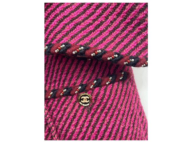Abrigo largo Chanel Métiers d'art de tweed - vista 5