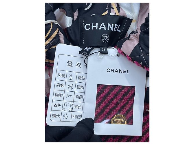 Abrigo largo Chanel Métiers d'art de tweed - vista 6
