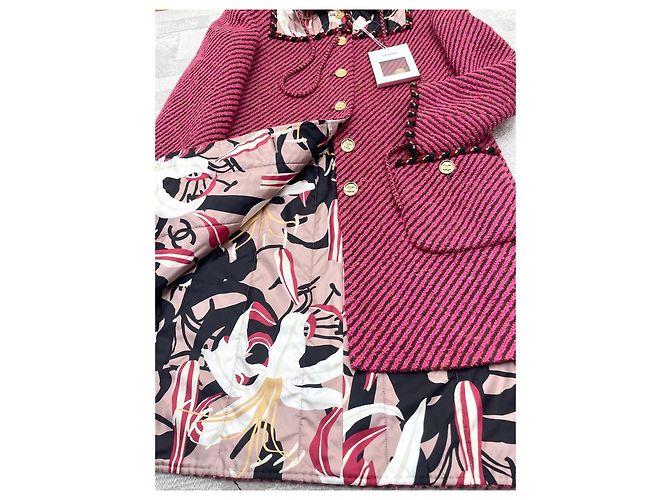 Abrigo largo Chanel Métiers d'art de tweed - vista 8