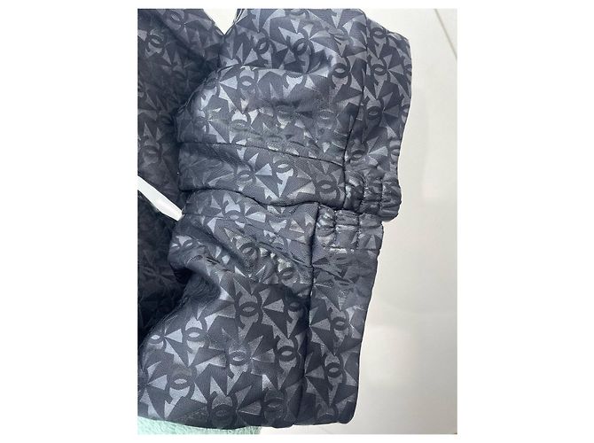 Chanel Hose mit Logo Print Viskose Schwarz - Ansicht 4