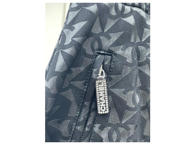 Chanel Hose mit Logo Print Viskose Schwarz - Ansicht 6
