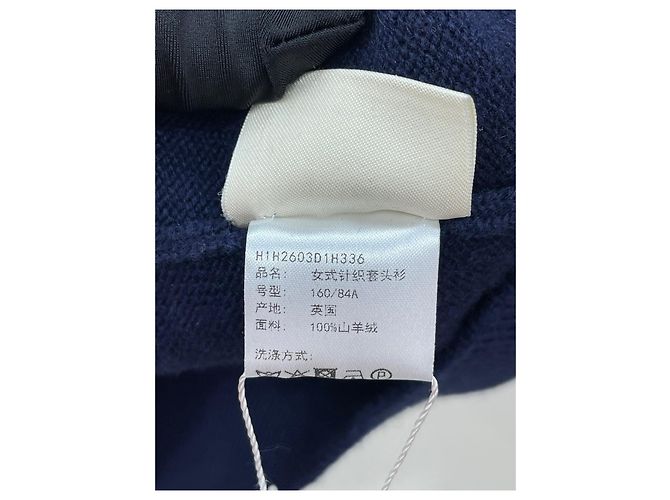 Hermès Oberteil aus Kaschmir in Navy - Ansicht 7