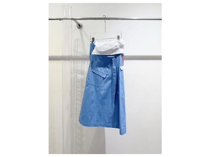 Vestido Miu Miu de algodón azul - vista 2