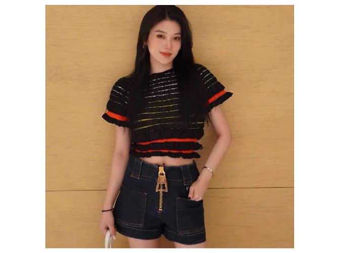 Top Plisado Stretch Louis Vuitton Poliamida M - vista 7