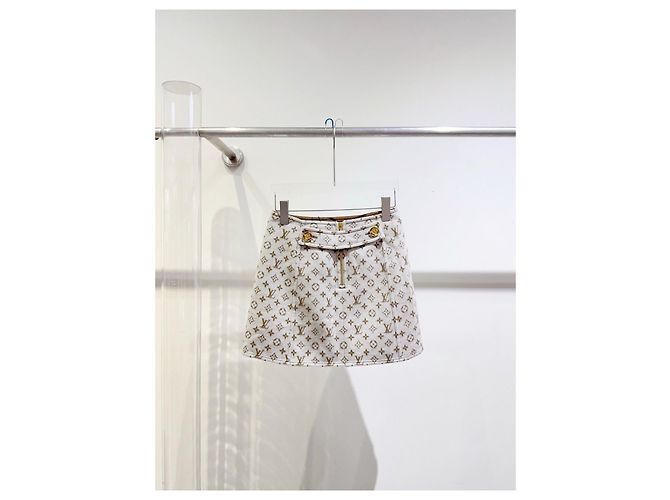 Louis Vuitton Monogramm Wollrock Hohe Taille - Ansicht 2