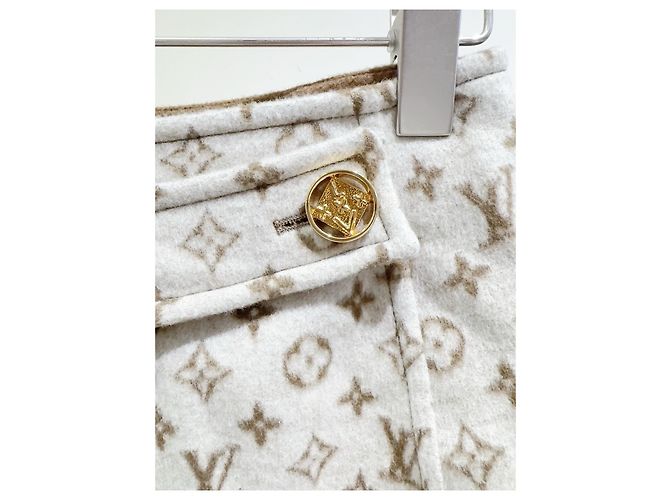 Louis Vuitton Monogramm Wollrock Hohe Taille - Ansicht 3