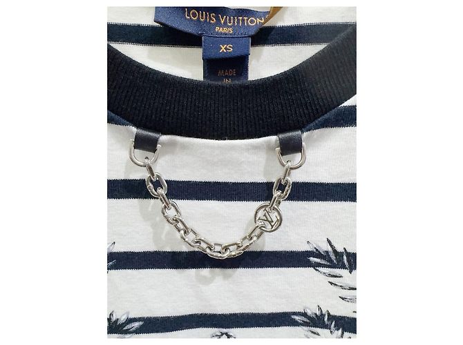 Top Louis Vuitton de Algodón con Rayas y Cadena XS - vista 3