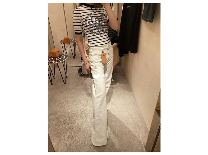 Top Louis Vuitton de Algodón con Rayas y Cadena XS - vista 9