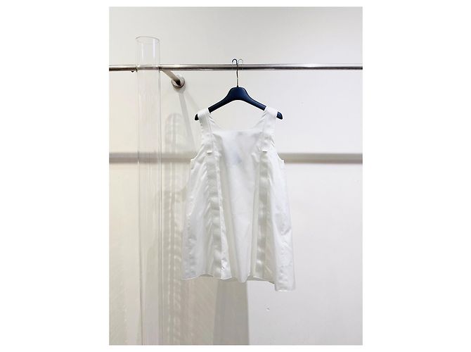 Vestido Prada Blanco de Algodón - vista 6