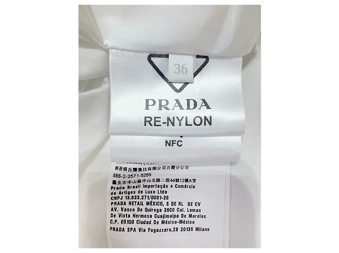 Vestido Prada Blanco de Algodón - vista 7