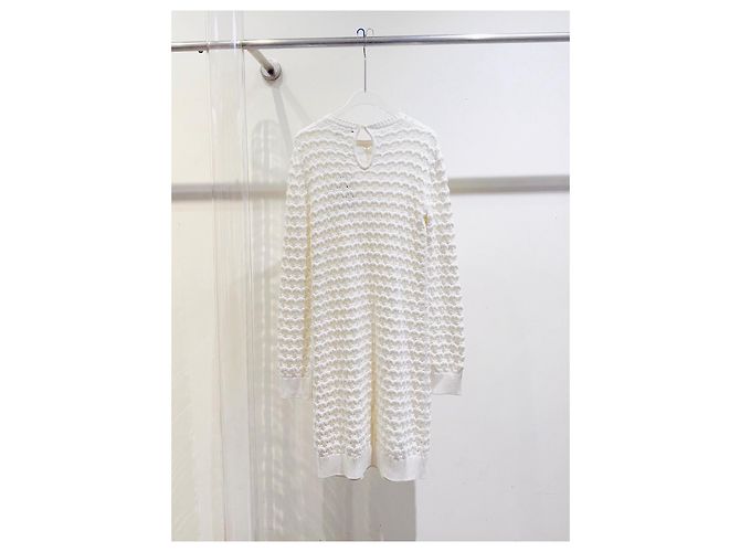 Loro Piana Strickpullover aus Seide Weiß - Ansicht 2