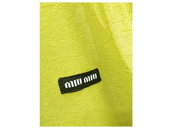 Miu Miu Leichter Cardigan aus Baumwolle Grün - Ansicht 3