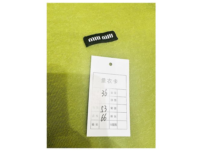 Miu Miu Leichter Cardigan aus Baumwolle Grün - Ansicht 7