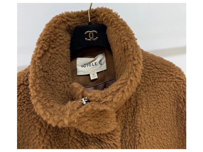 Autre Marque Icicle Jacke aus Wolle Camel - Ansicht 2