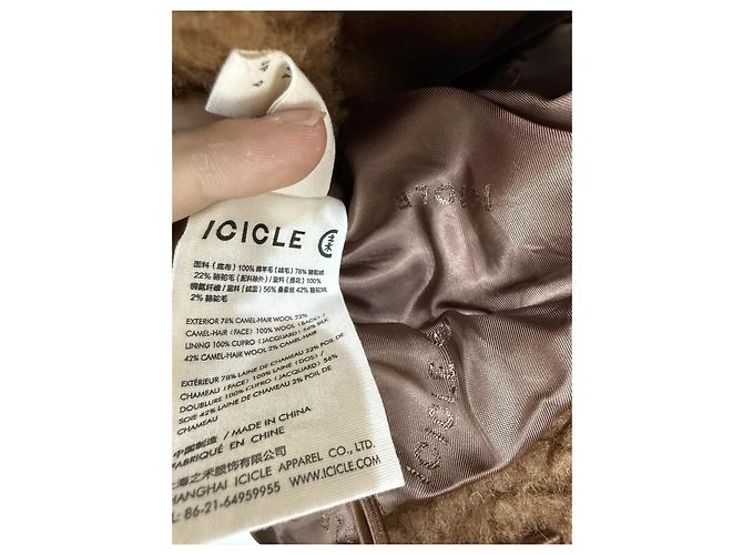 Autre Marque Icicle Jacke aus Wolle Camel - Ansicht 6