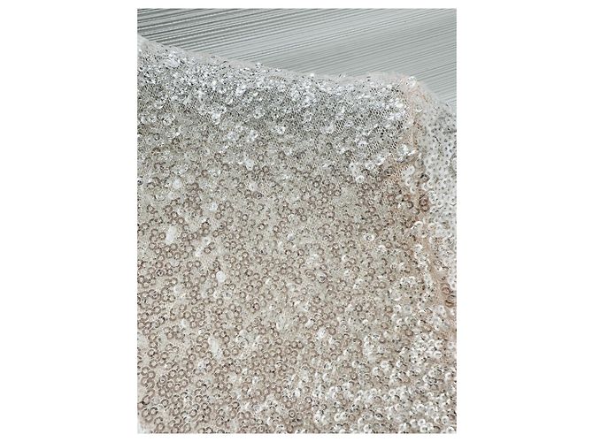 Top Chanel con Paillettes Multicolore Scollo a V - vista 3