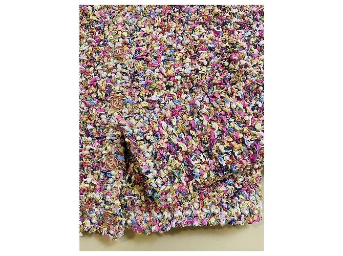 Chanel Tweed Cardigan Jacke mit rosa Perlen Größe 38 - Ansicht 5