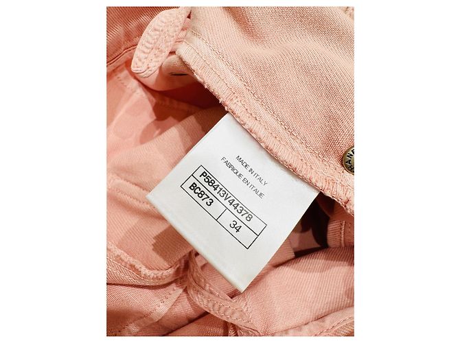 Pantaloncini Chanel in cotone rosa con fiocco - vista 5
