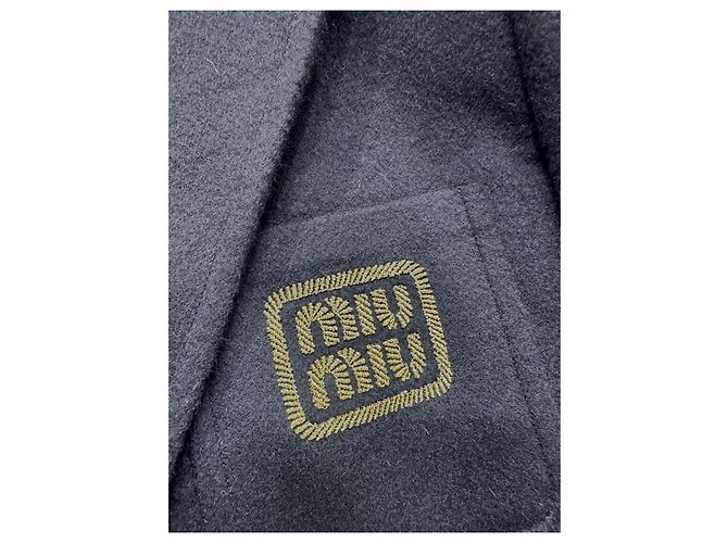 Miu Miu Navy Wool Blazer Jacket - view 3