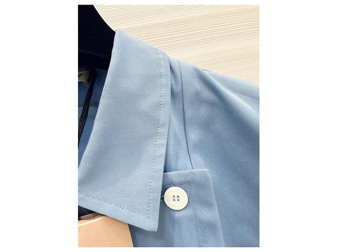Top Miu Miu de algodón azul - vista 4