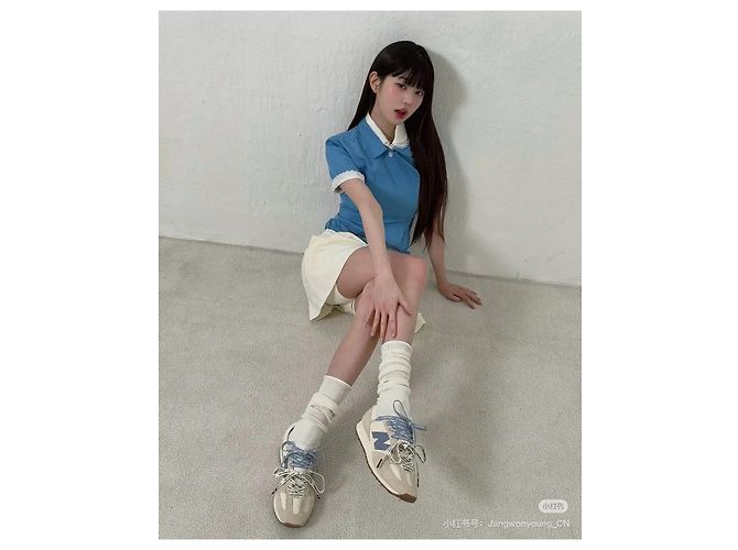 Top Miu Miu de algodón azul - vista 8