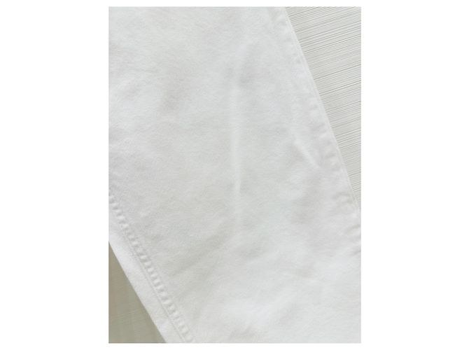 Vaqueros Prada Blancos de Denim Corte Carrot - vista 6