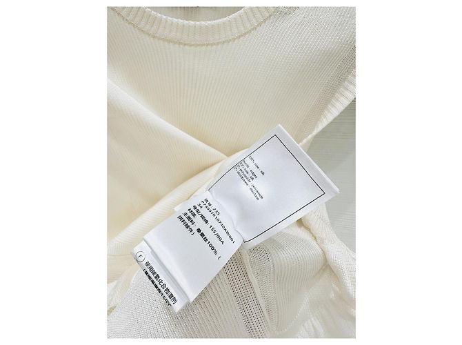 Chanel Seidentop weiß mit Rüschen - Ansicht 6