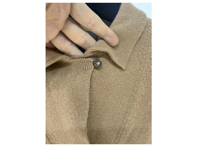 Loro Piana Polohemd aus Wolle Camel - Ansicht 4