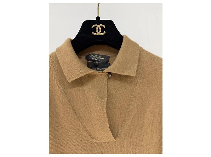 Loro Piana Polohemd aus Wolle Camel - Ansicht 5