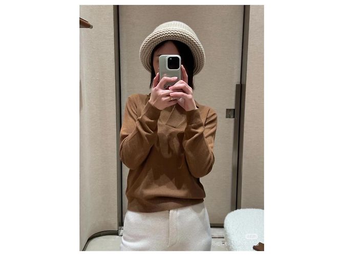 Loro Piana Polohemd aus Wolle Camel - Ansicht 8