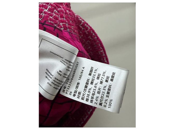 Chanel Tweed Weste Beerenfarbe - Ansicht 6