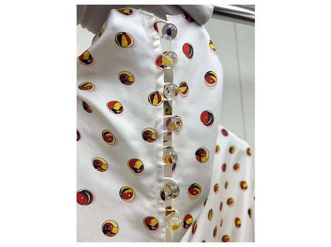 Vestido Hermès de seda con hebilla de cristal - vista 6