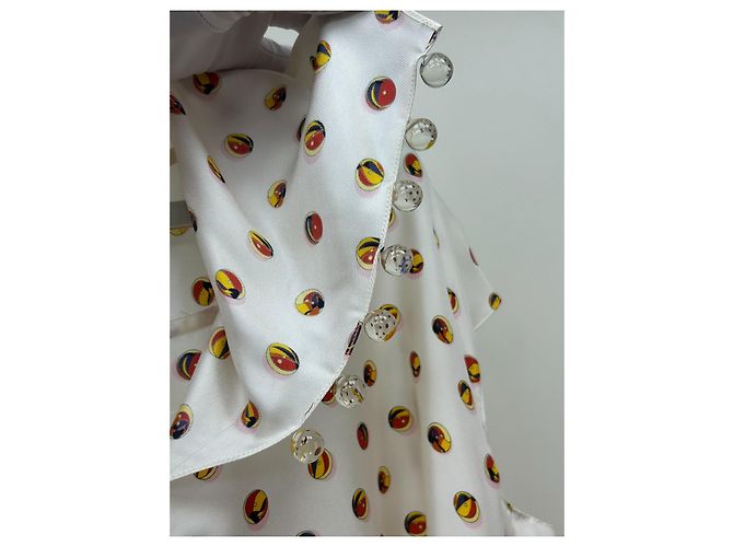 Vestido Hermès de seda con hebilla de cristal - vista 8