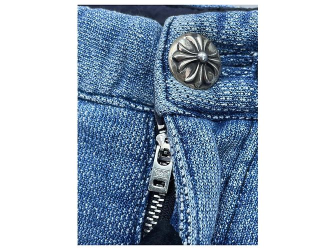Chrome Hearts Jeans aus blauem Denim - Ansicht 5