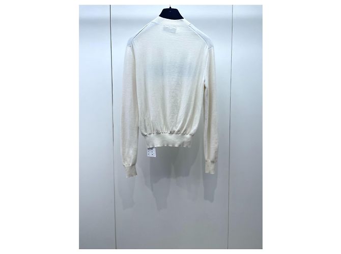 Fendi Zodiac Strickpullover Ecru Kaschmir - Ansicht 2