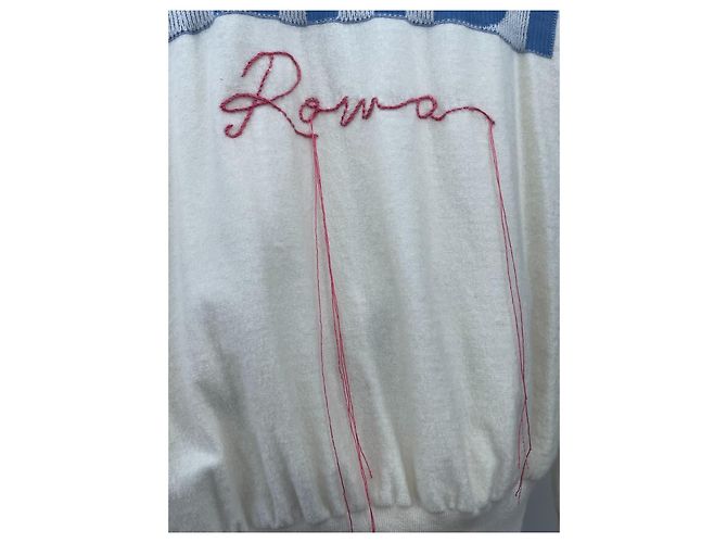 Fendi Zodiac Strickpullover Ecru Kaschmir - Ansicht 4