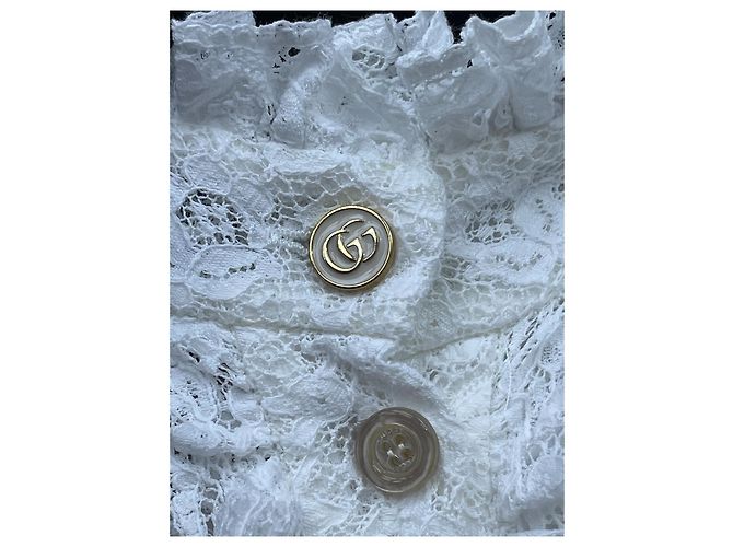 Vestido de encaje blanco Gucci - vista 3