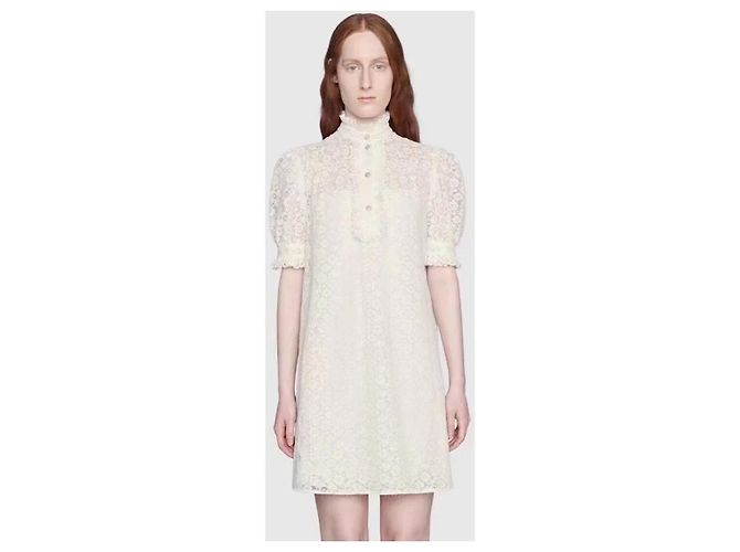 Vestido de encaje blanco Gucci - vista 8