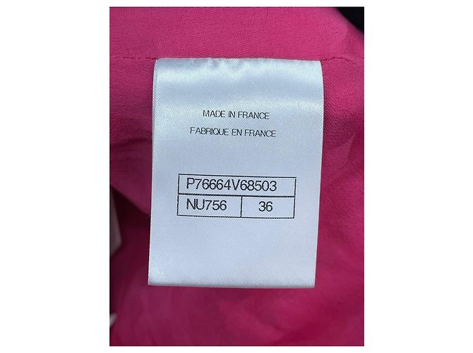 Chanel Kleid aus rosa Tweed mit Karomuster und Trägern - Ansicht 6