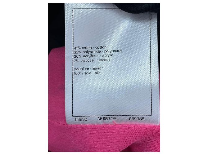 Chanel Kleid aus rosa Tweed mit Karomuster und Trägern - Ansicht 8