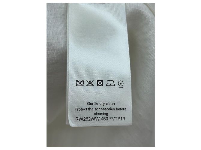 Louis Vuitton Weißes Baumwoll Oberteil mit Spitzenlogo - Ansicht 7