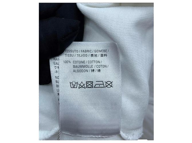 Top Balenciaga con Logo de Algodón Blanco de Manga Corta - vista 7