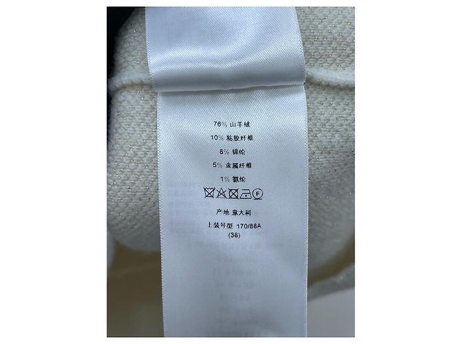 Dior Strickpullover aus weißem Kaschmir - Ansicht 8
